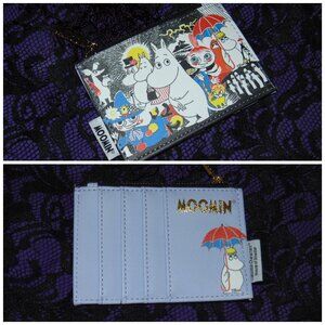 Rare Moomin Ultra Thin Credit Card Holder Money Zippered Pouch Character Wallet
